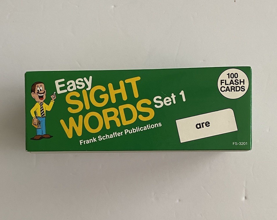 Vintage 1987 Frank Schaffer’s Easy Sight Words Box Set 1 #100 Flash Cards