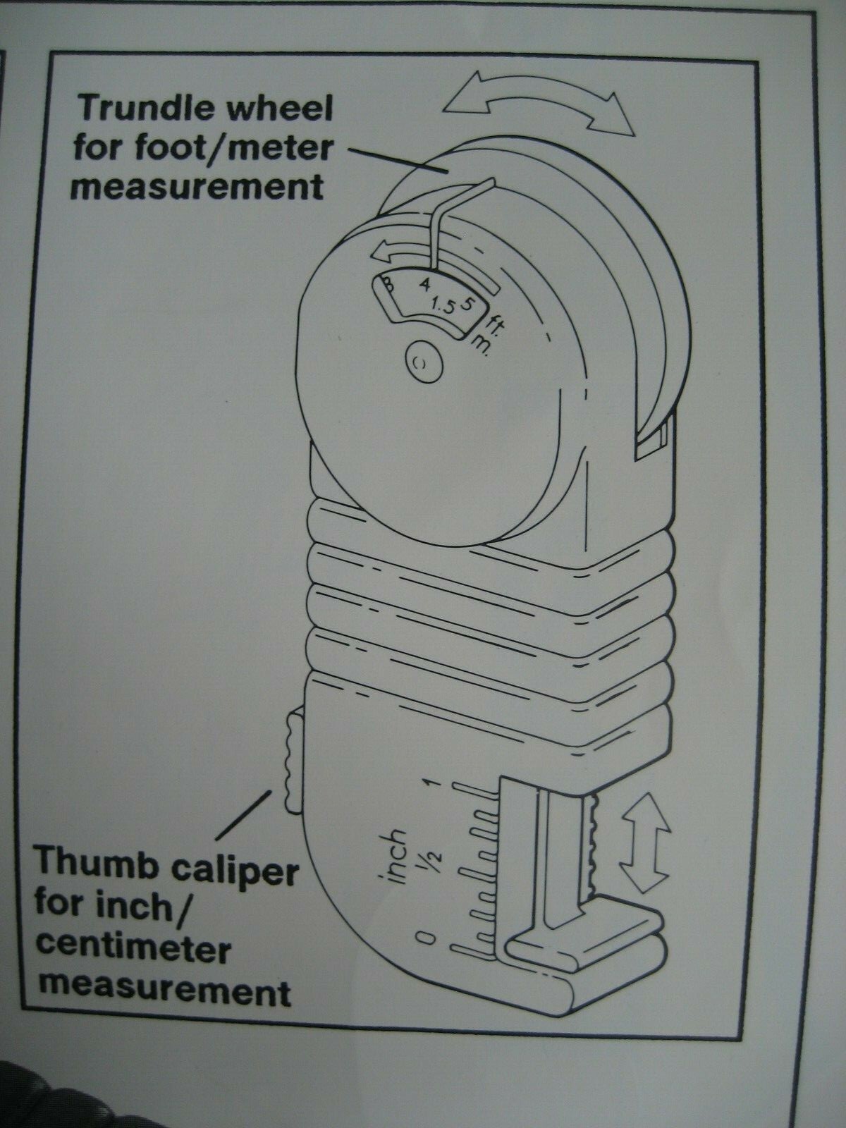 Measure Meter FISHER PRICE Pocket Explorers FEET & METER Inch Caliper