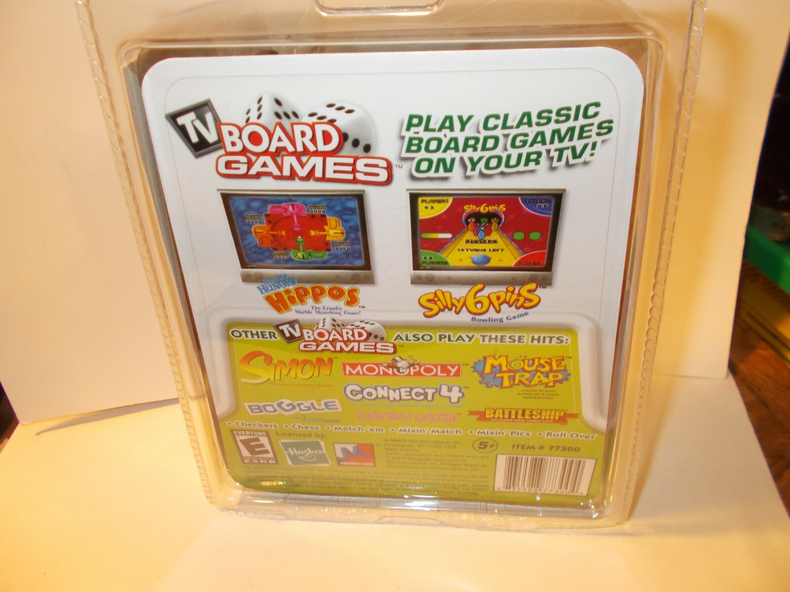2007 TV Board Games 3 in 1 Hungry Hippos,Silly 6 Pins,Match ‘Em-Plug N’ Play New