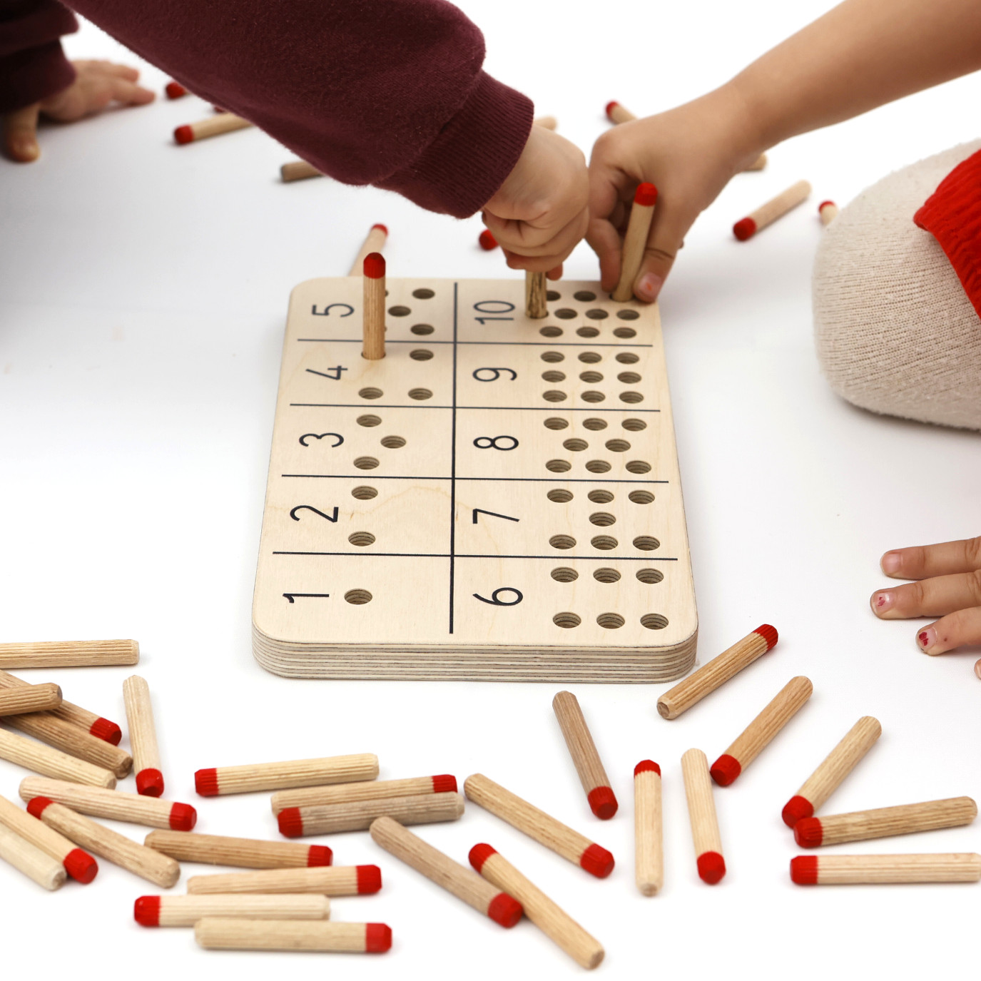 Montessori Wooden Counting Toy – Educational Preschool Math Game Ages 3+
