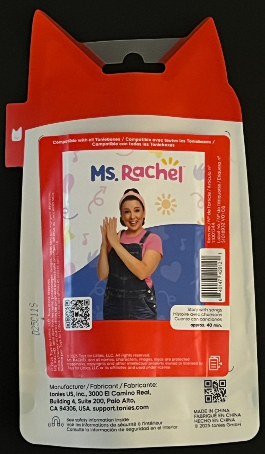 Tonies Ms. Rachel Official Electronic Storybook English NEW SEALED