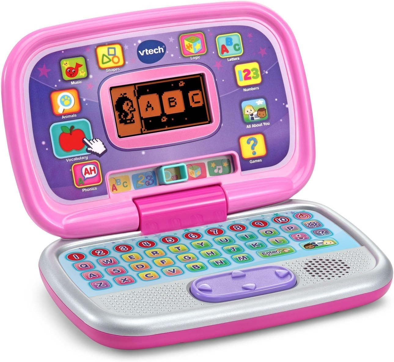 Preschool Laptop Toy Pink Kids Learning Computer Toddler Educational