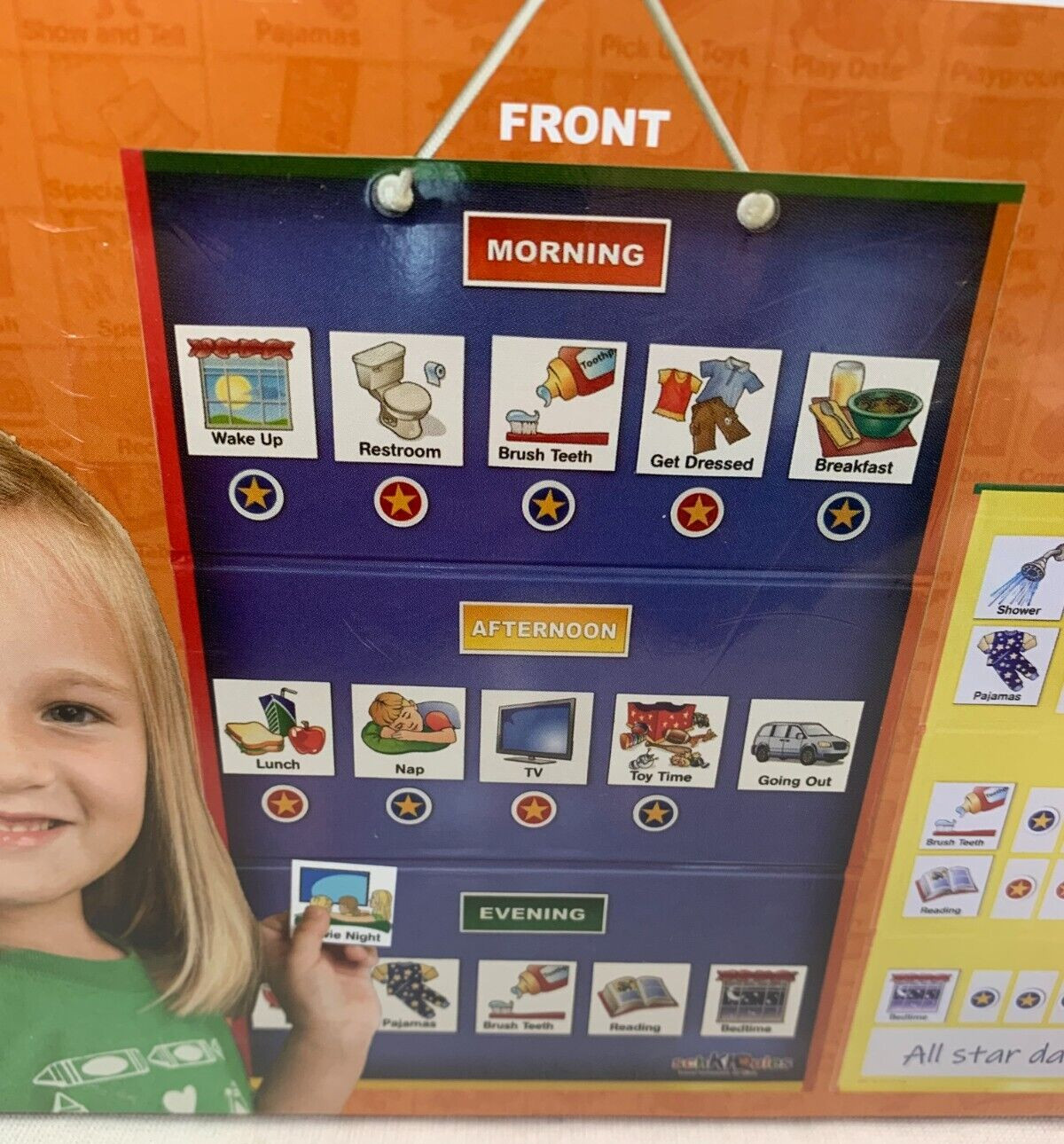 NEW *SchKIDules* Visual Schedule for Kids Home Bundle Daily Calendar Weekly Pro.