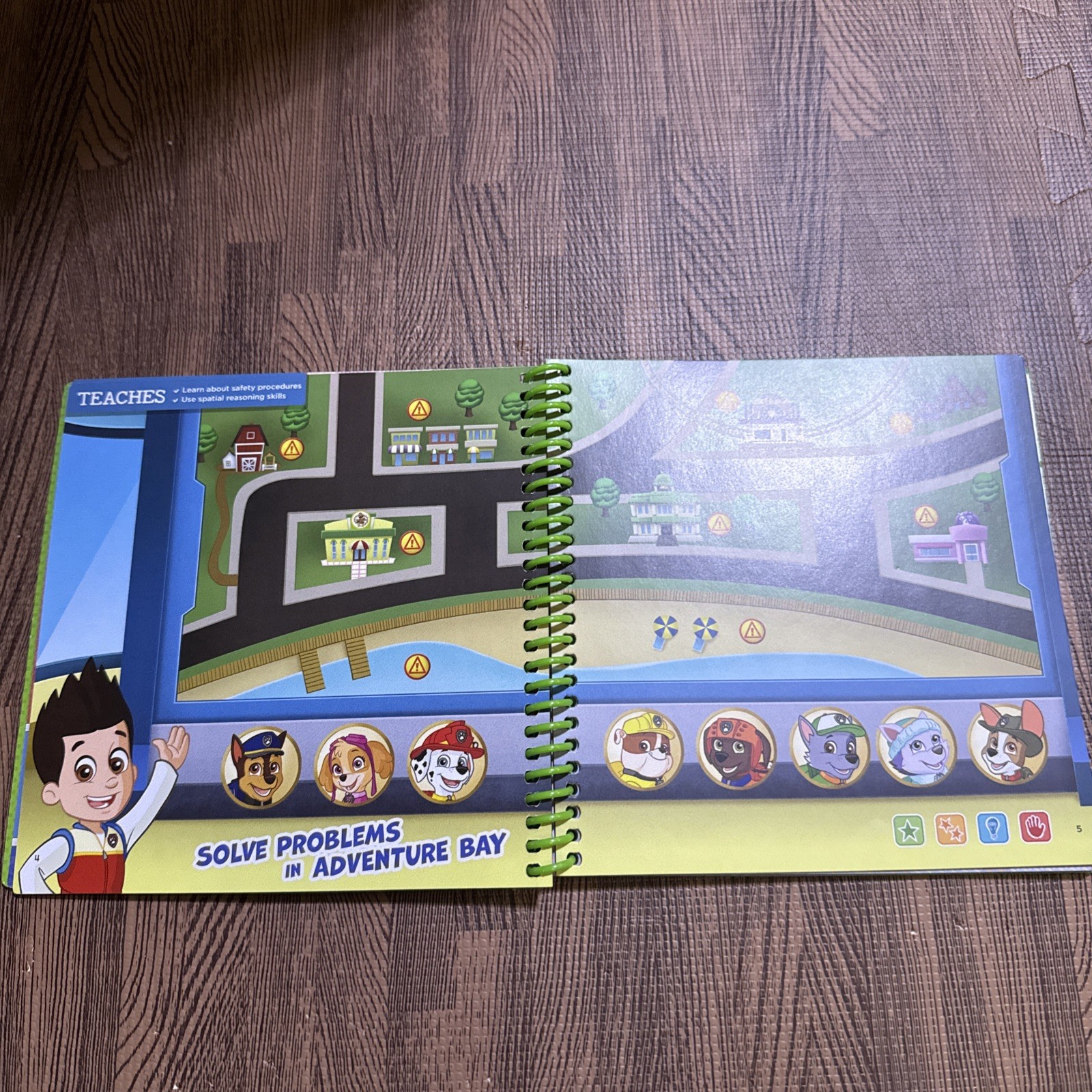 NEW LeapFrog Leap Start Pre-Kindergarten Book — AROUND THE TOWN WITH PAW PATROL