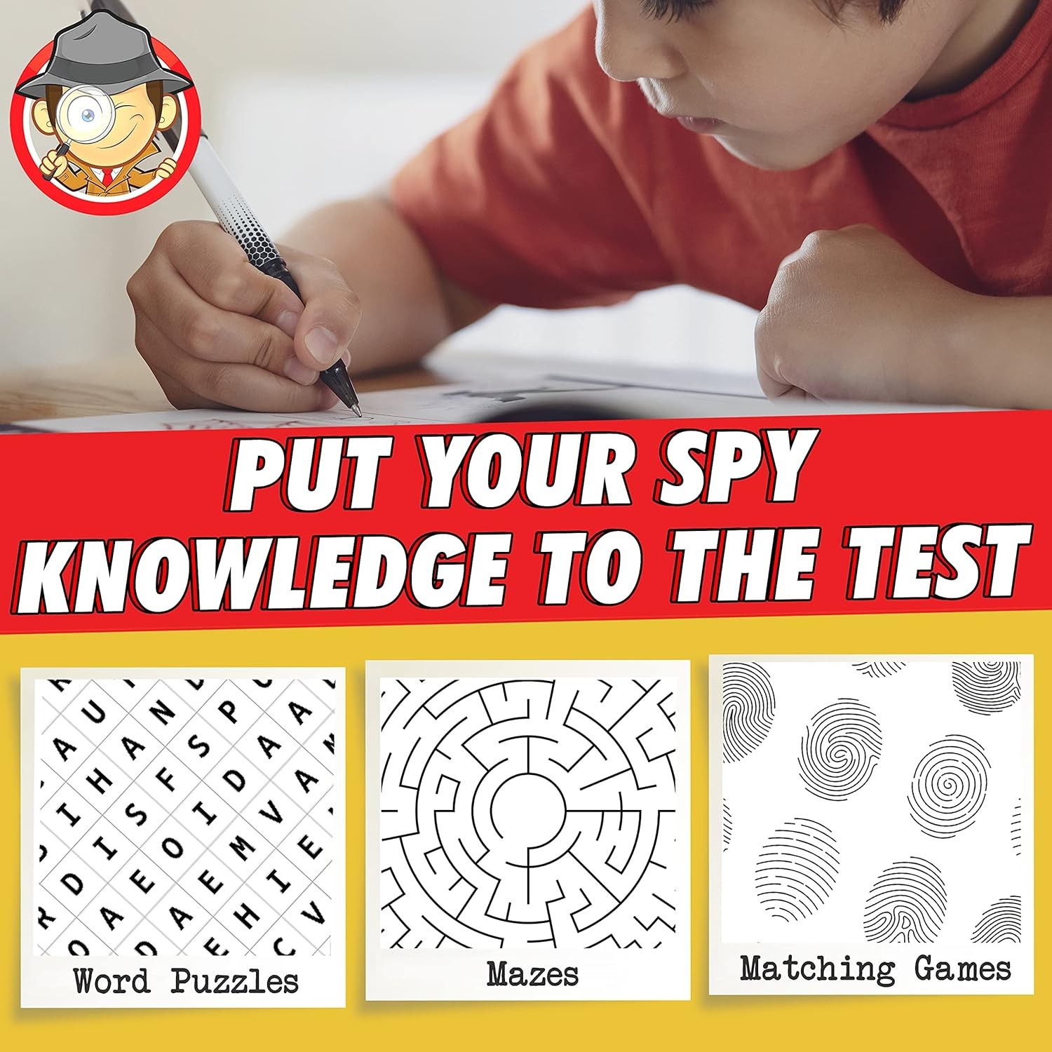 BLOONSY Spy Kit for Kids Detective Fingerprint Toys for 6 7 8 9 10 11 12 Year Ol