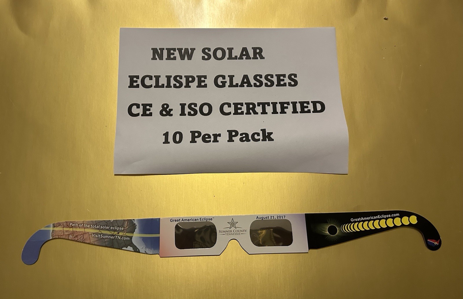 New 2017 Solar Eclipse Glasses. CE & ISO Certified Solar Eclipse Glasses USA