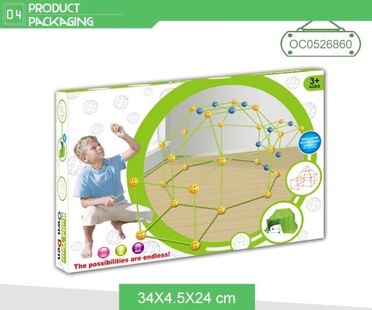 Fort Building kit for Kids 89 Pieces Builder Gift Kid Construction Toys & tent ✔