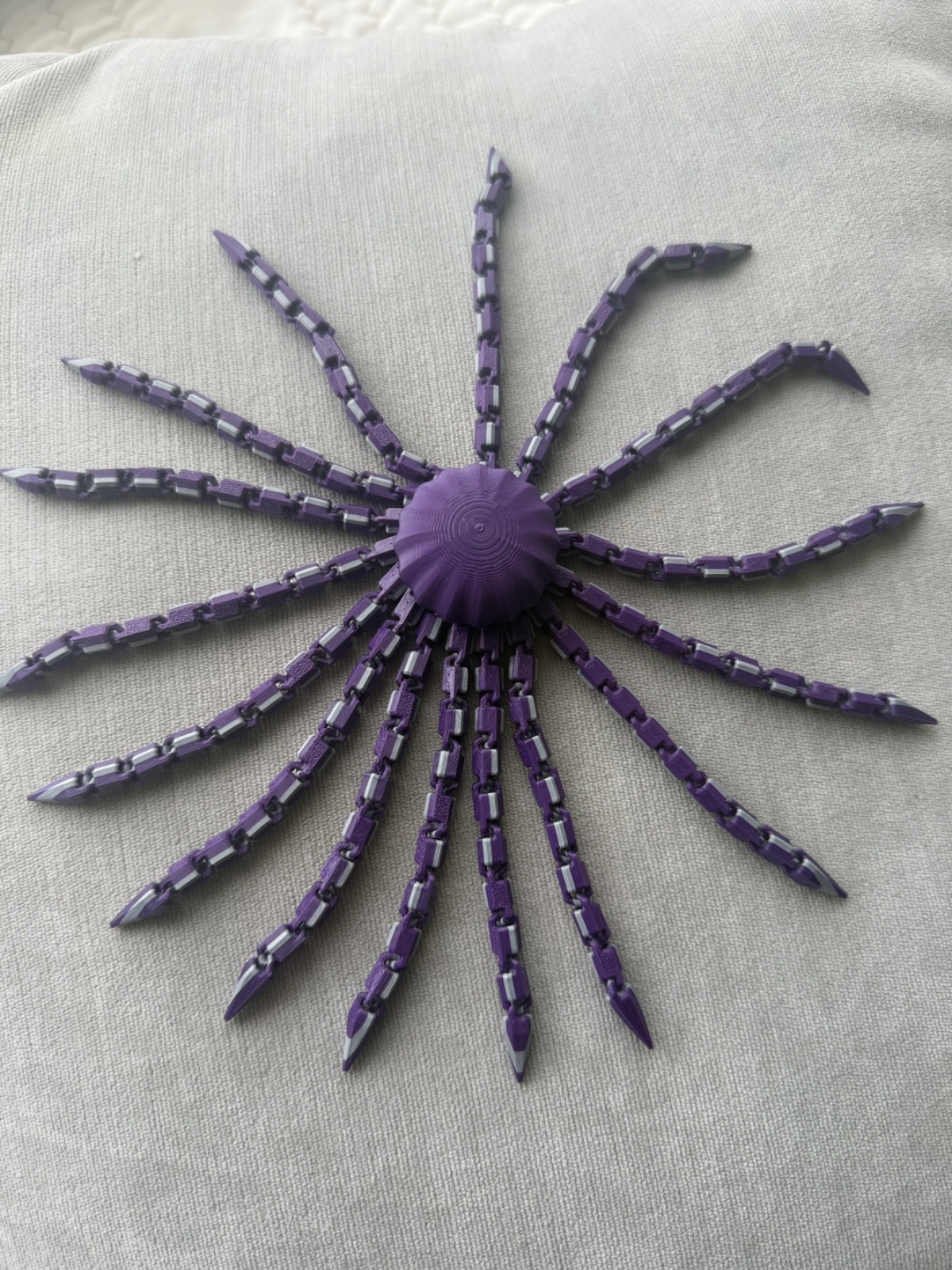 Articulated Jellyfish Two Tone Fidget Sensory Toy 3D Printed PLA