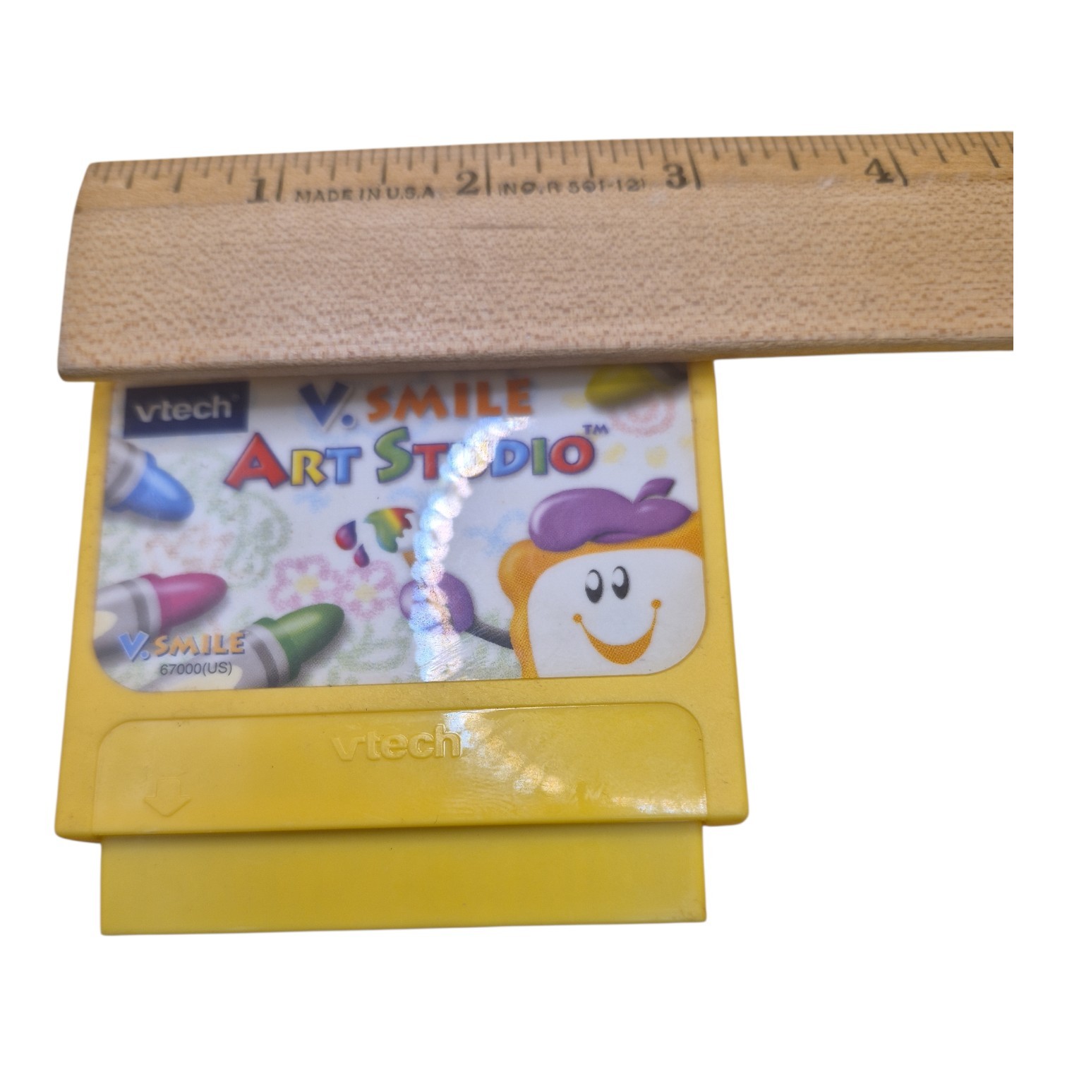 VTech V.Smile Art Studio Game Cartridge Modern Plastic Orange Pattern Mint Ship