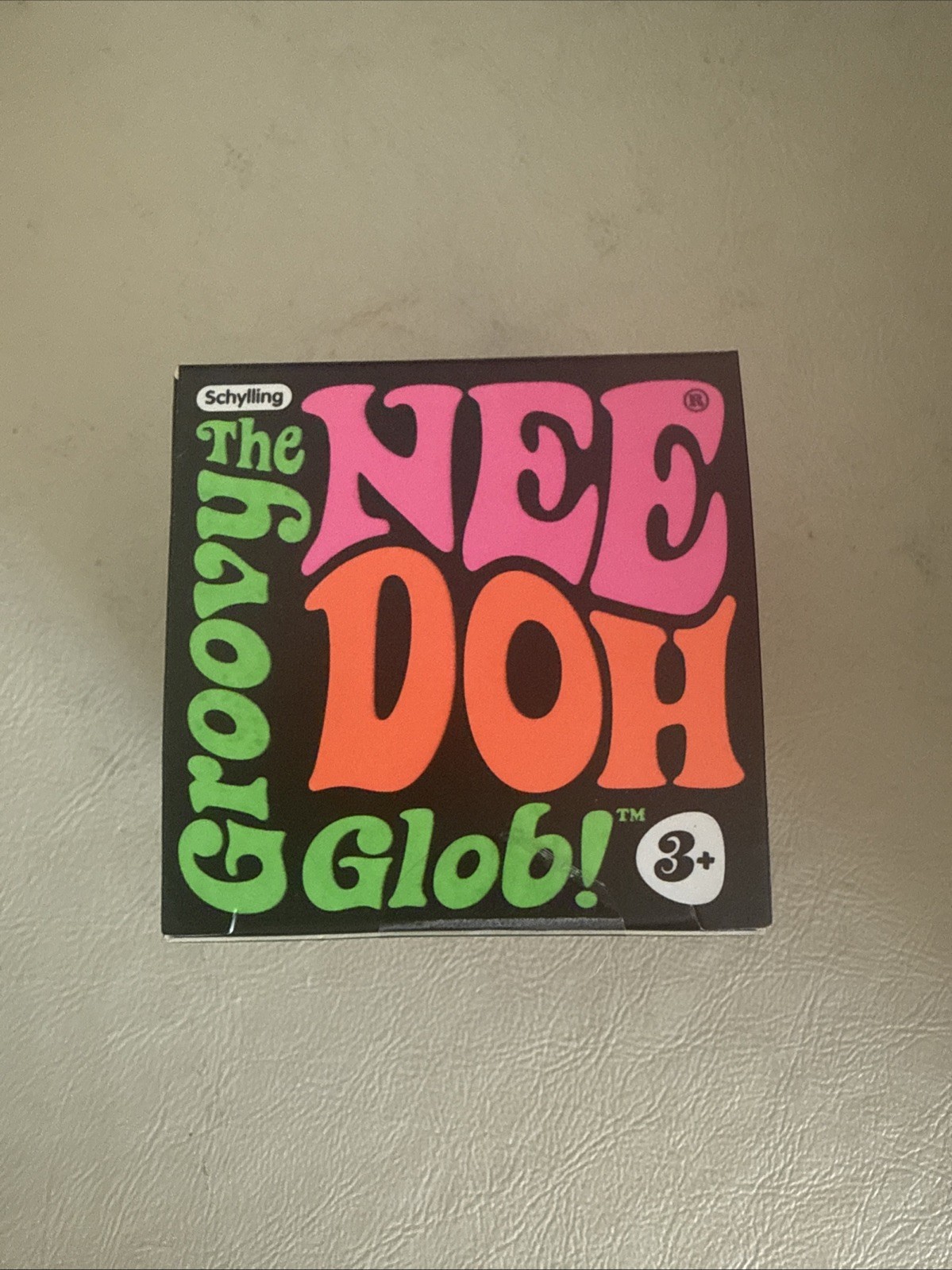 BLUE NeeDoh Groovy Glob Classic Nee Doh Squishy Stress Ball Globe 100% AUTHENTIC