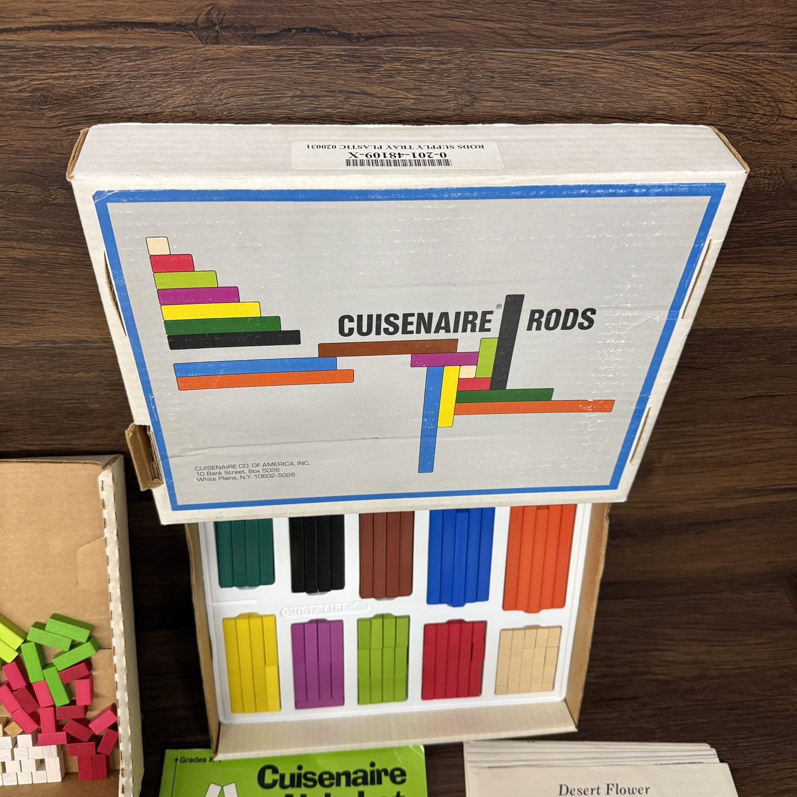 Multicolor Solid Wood Cuisenaire Rods Roddles Parts Bricks Lot