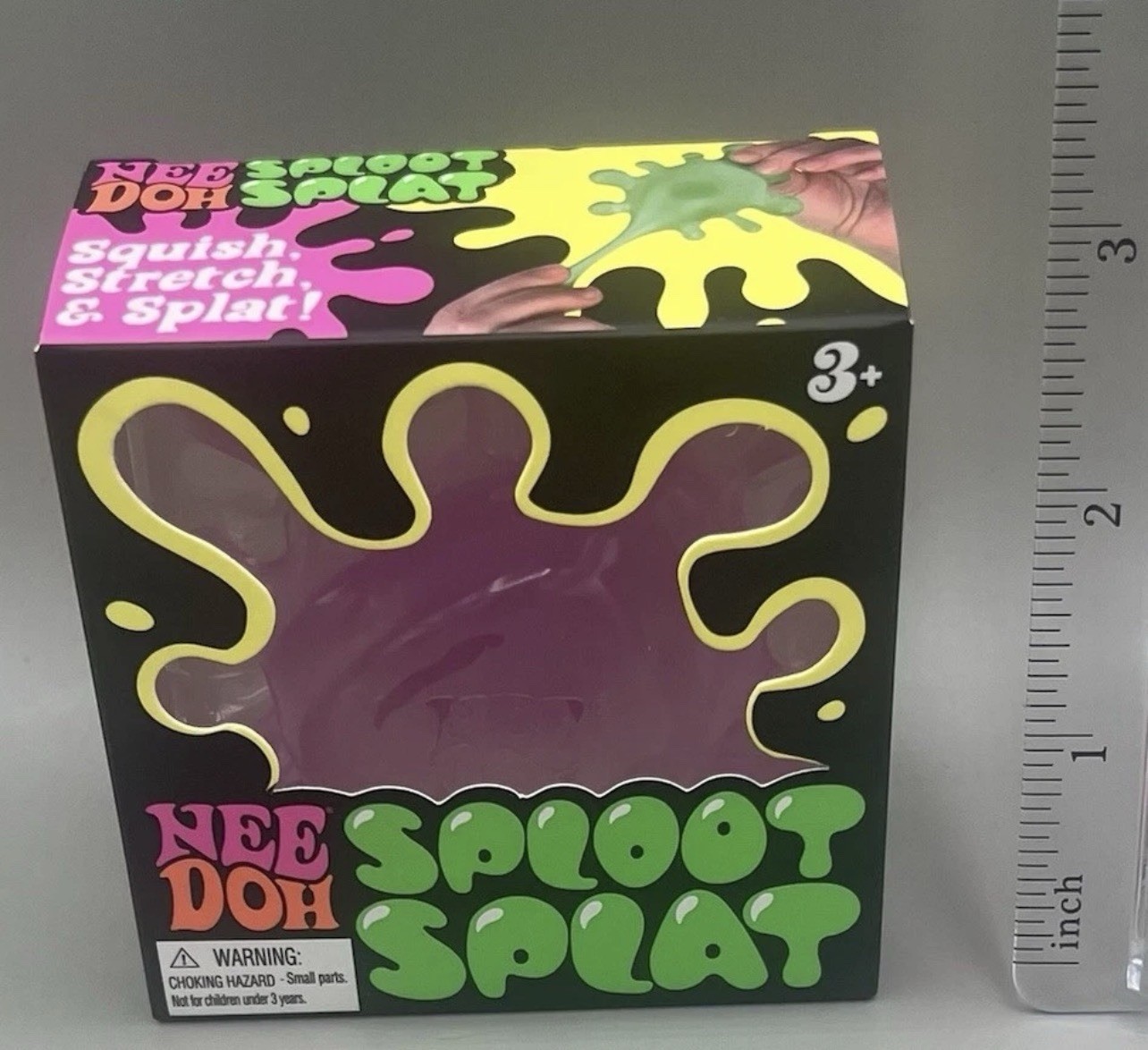 NEEDOH Purple/Pink 💜🩷 2 Pack ~ Sploot Splat Squishy + Nice Cube Squishy NEW