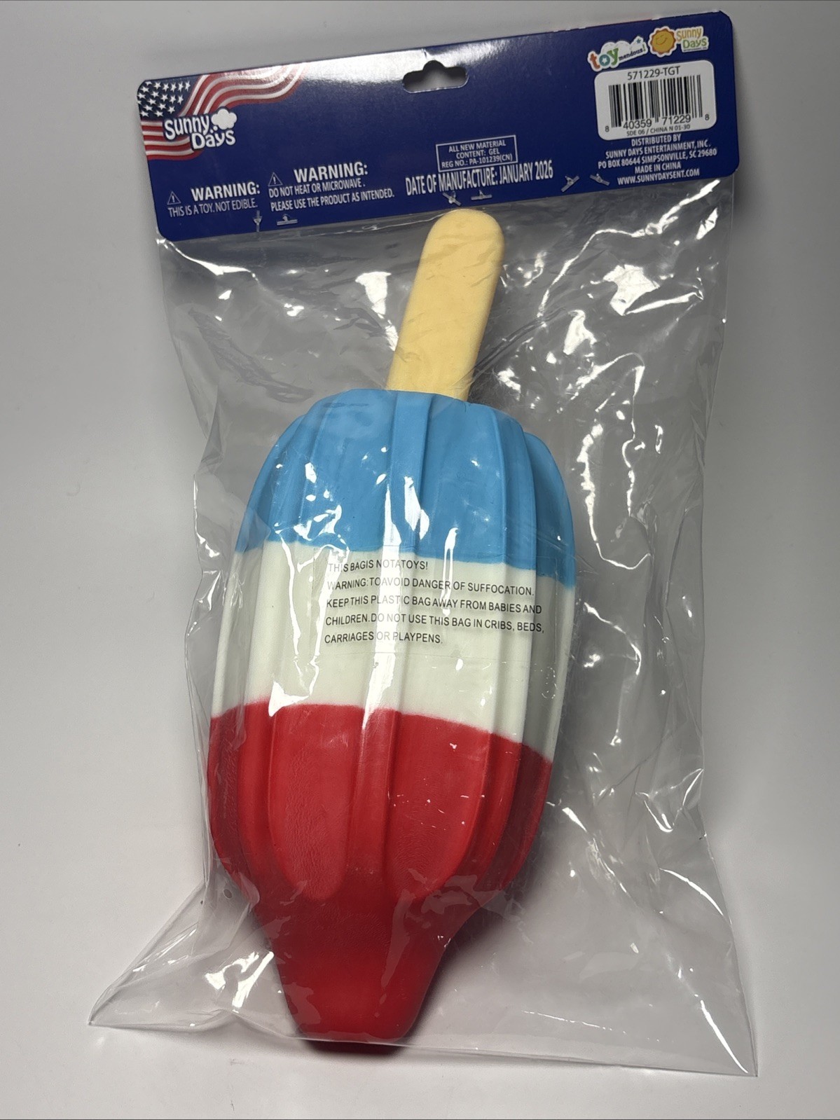 Sunny Days Jumbo Squish Popsicle Squishy Stress Toy Sensory Fidget Ice Pop 🇺🇸