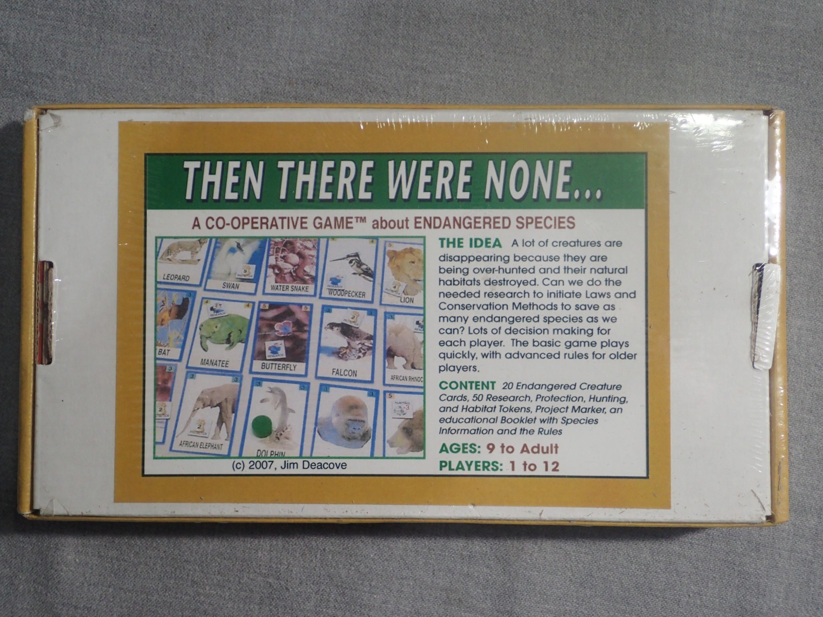 Then There Were None – Educational Science Game by Family Pastimes NEW