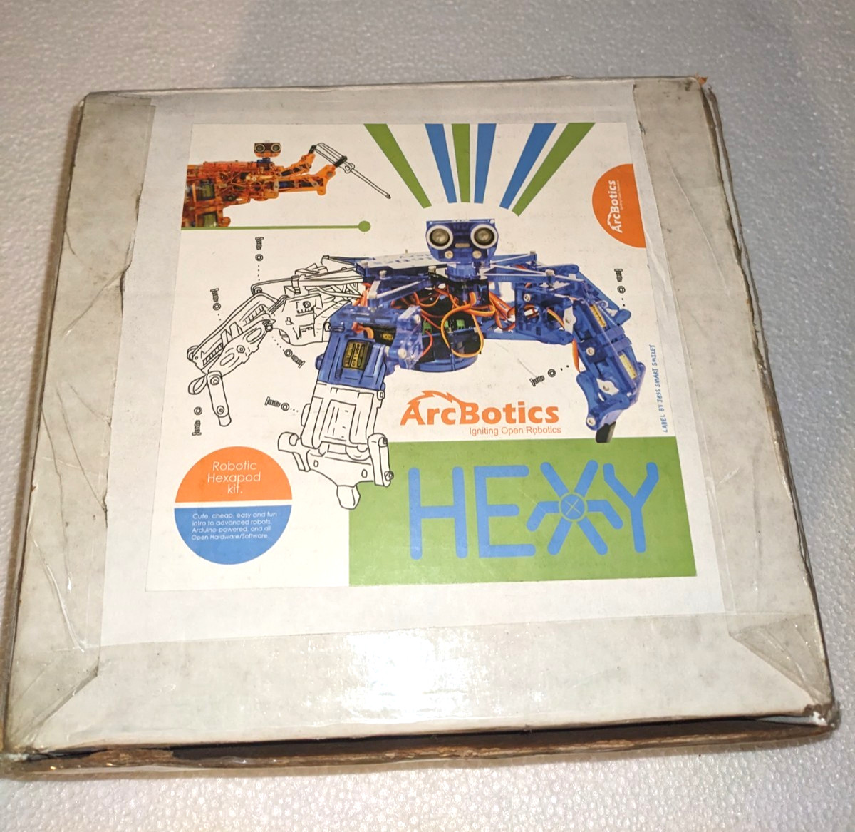 ArcBotics Hexy Hexapod Robot New Arduino Open Source 6-Legged DIY Kit First Set