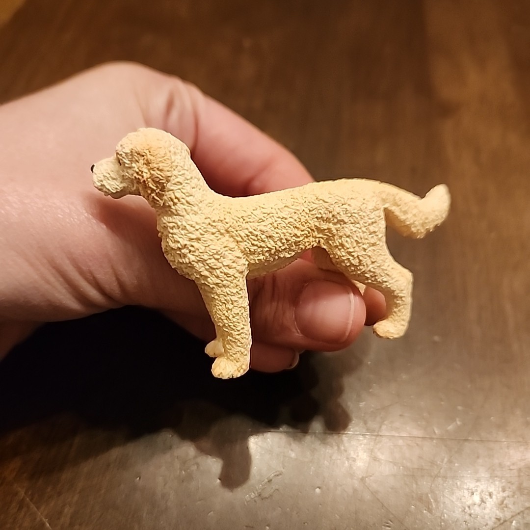Schleich Goldendoodle Figure White Pet Dog Farm Animal Figurine 3.5″ 2021