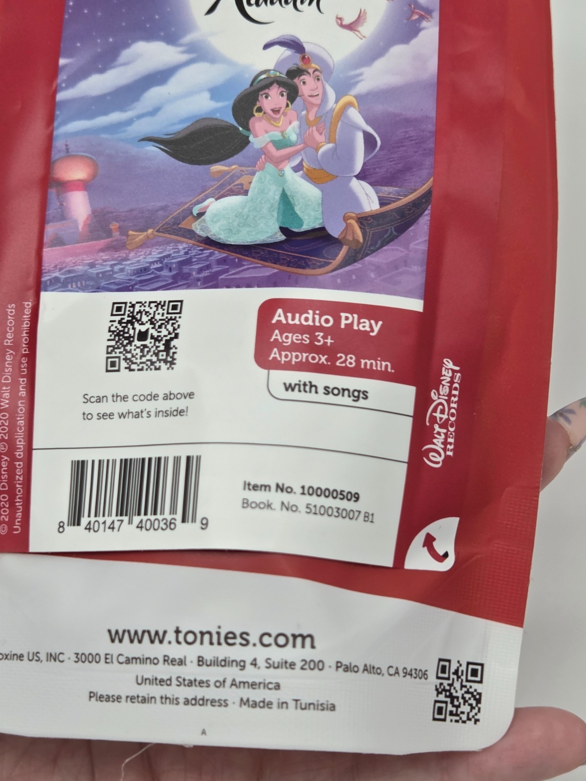 Tonies Disney Aladdin Story and Songs Tonie Figurine