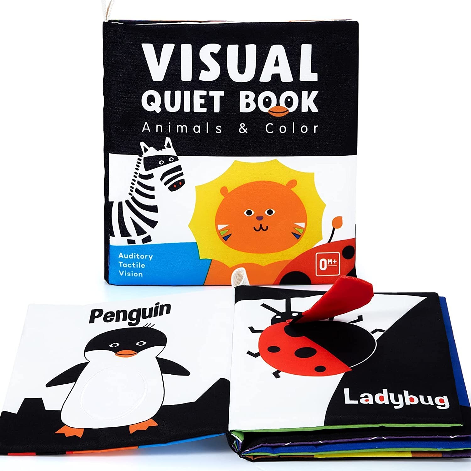 beiens Soft Baby Books – High Contrast Black & White Touch Small, Black,white