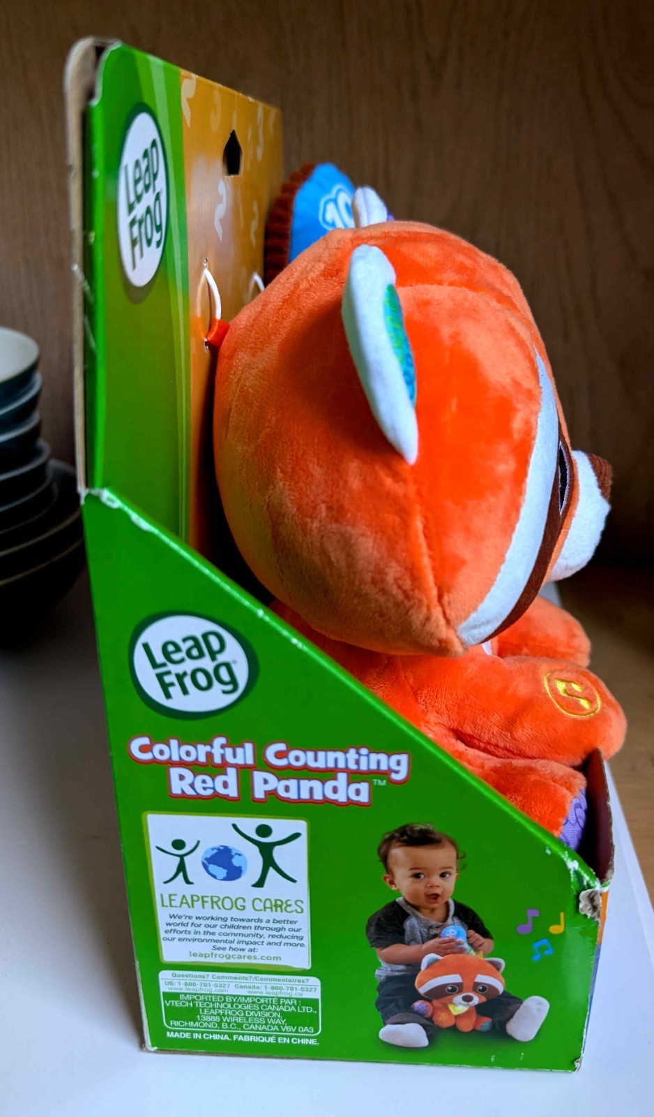 LeapFrog Multi-Color Counting Red Panda Math Toy with Music Leap Frog – NIB