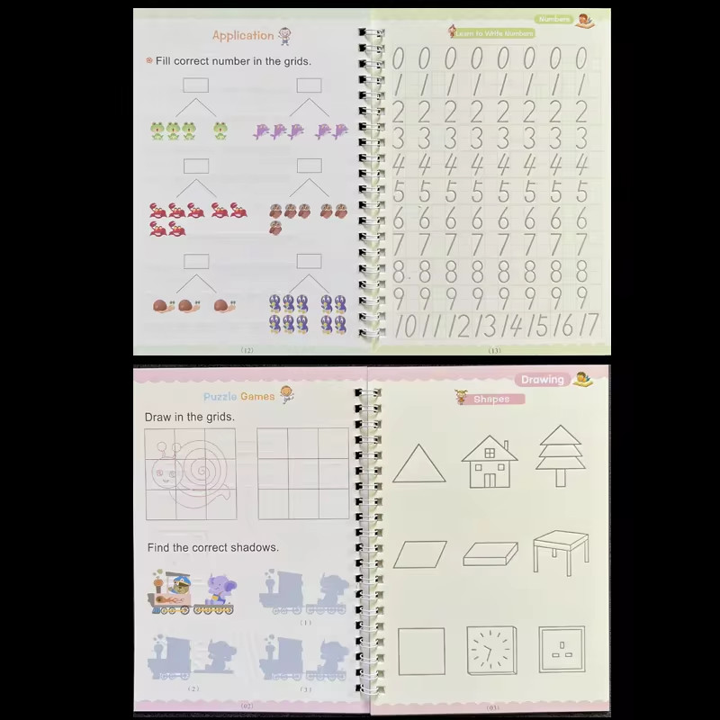 Sank Magic Reusable Calligraphy Copybook for Kids – English Version