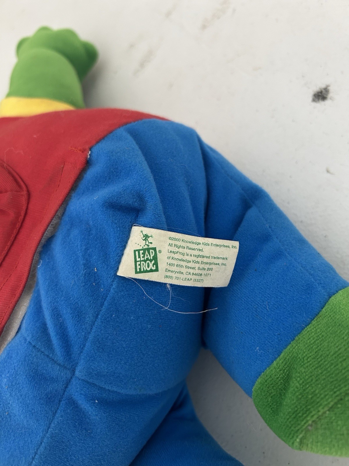 2000 Vintage”Leap Frog Sing & Read Little Leap interactive 18” Plush WORKS VGC