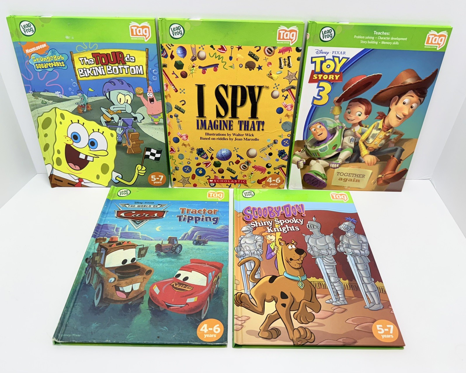 Leap Frog Tag Reader 5pc Book Lot Interactive Books Early Reading Childrens