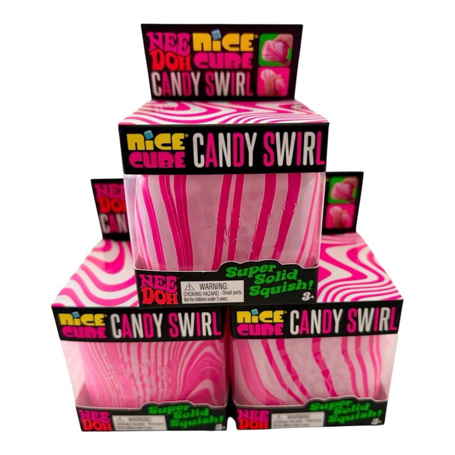 💗Authentic NEEDOH Nice Cube Candy Swirl NEE DOH Squeeze RARE 💗 Ready 2 Ship!