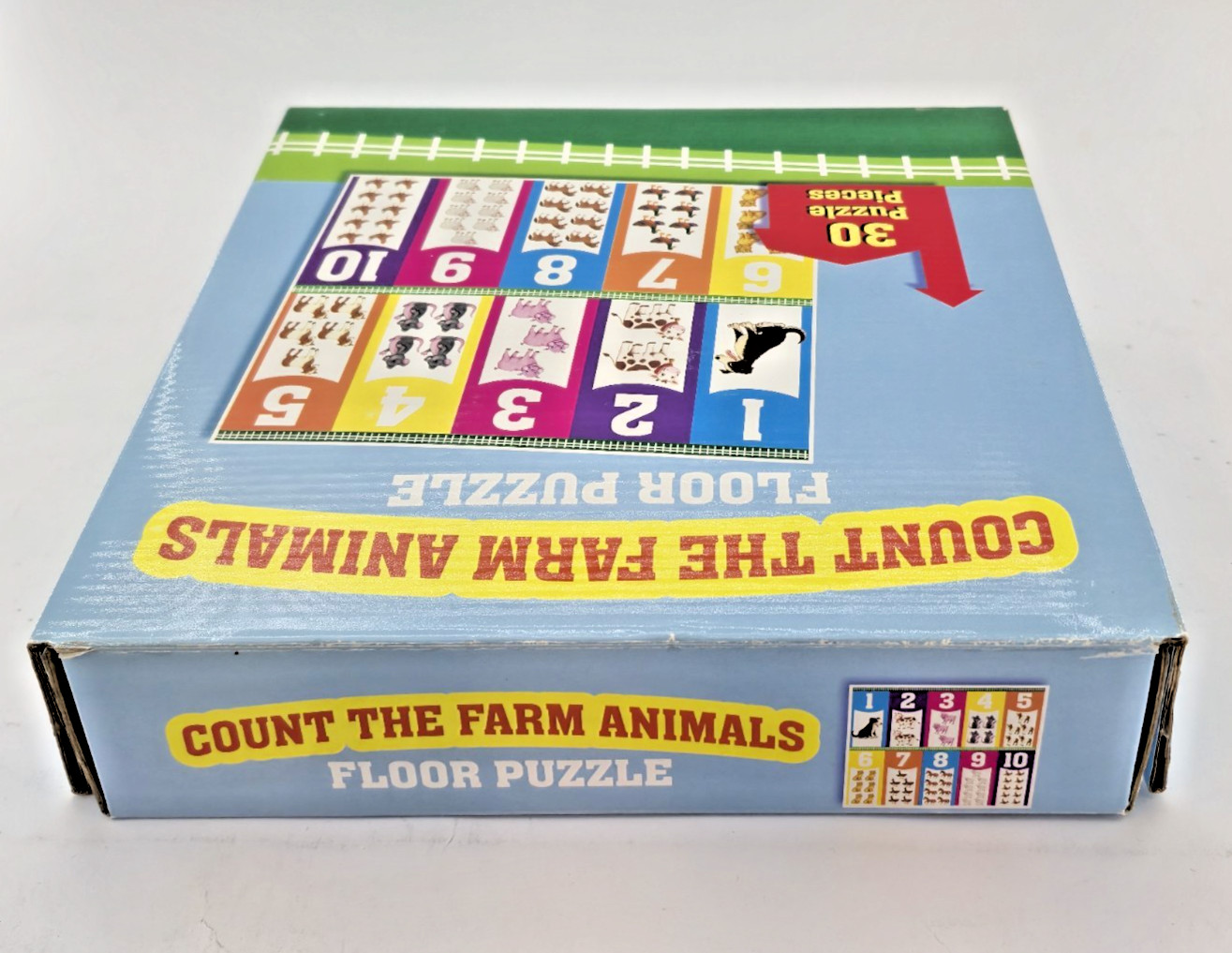 Count The Farm Animals Floor Puzzle 30 Pc – 2ft – Toddler Learning Ages 3+