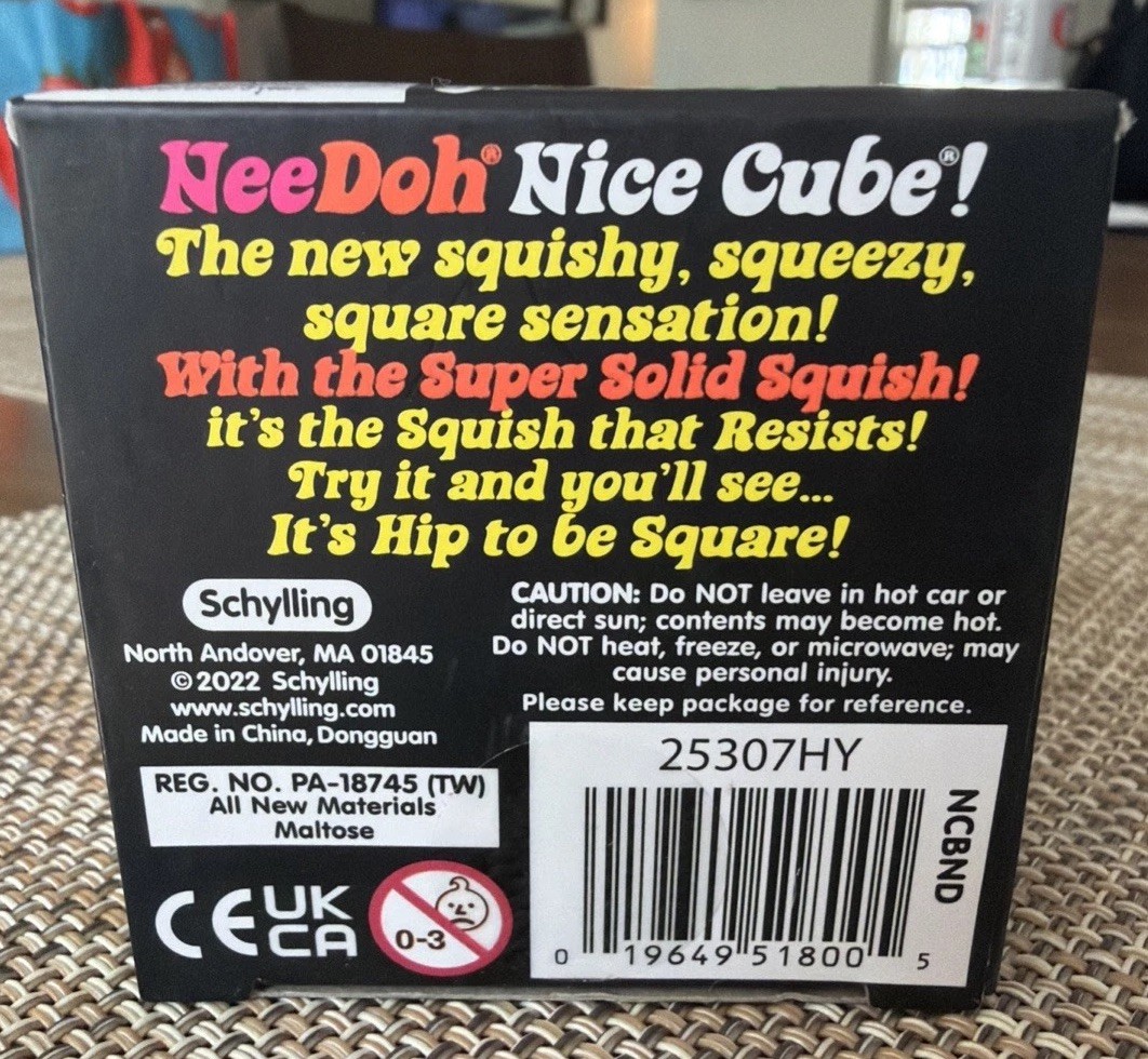 NeeDoh Nice Cube Purple, Brand New, Factory Sealed, In-Hand, Fast Shipping!