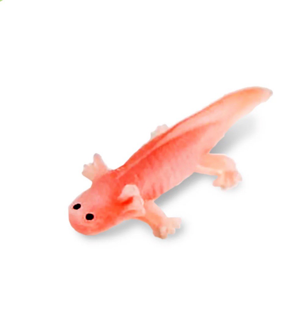 Single Safari Ltd. Good Luck Minis Pink Axolotl Figure 1”