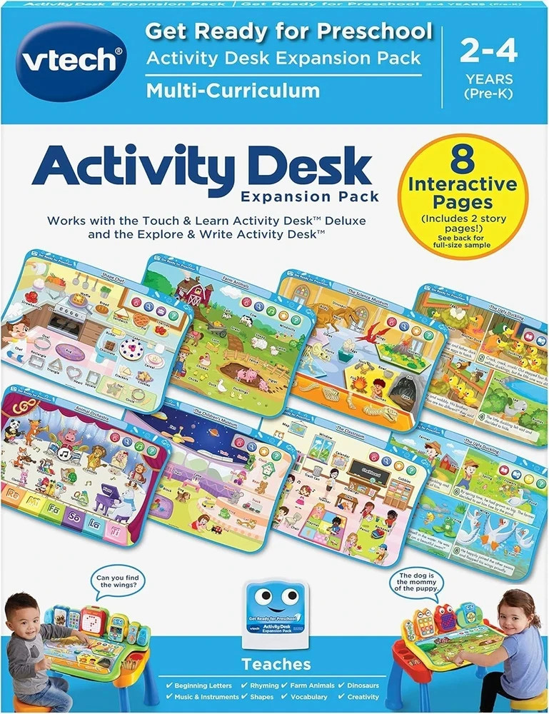 Touch and Learn Activity Desk Deluxe Expansion Pack – Get Ready for Preschool