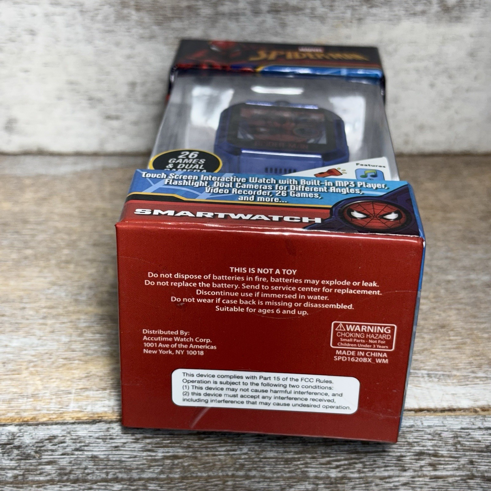 Marvel Spider-Man Smartwatch Touch Screen Interactive, 26 Games, Camera + MORE