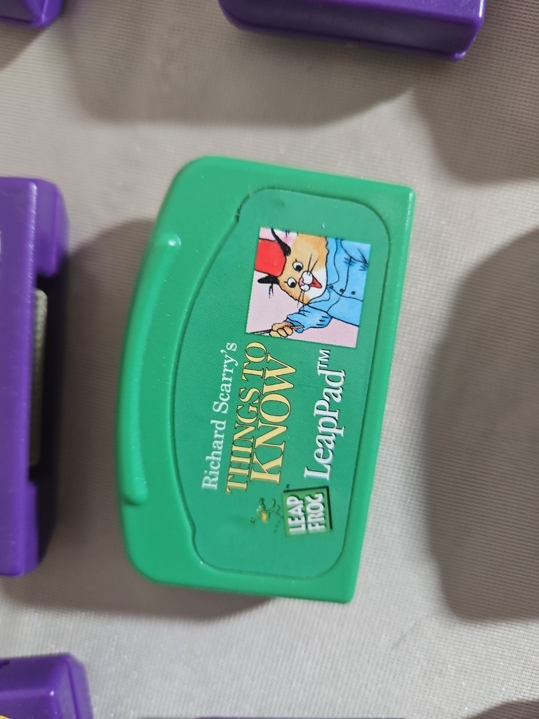 Lot Of 10 Leapfrog Leap Pad Games Richard Scarry Spiderman Disney