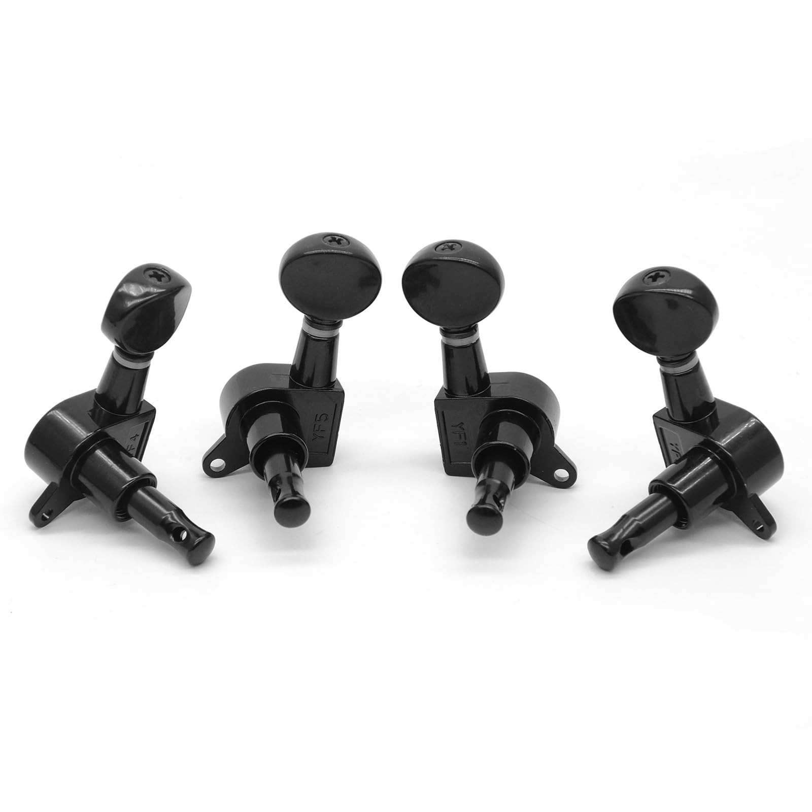 2R2L Ukulele Tuning Pegs Parts,Small oval Concave Button Sealed-gear String T…