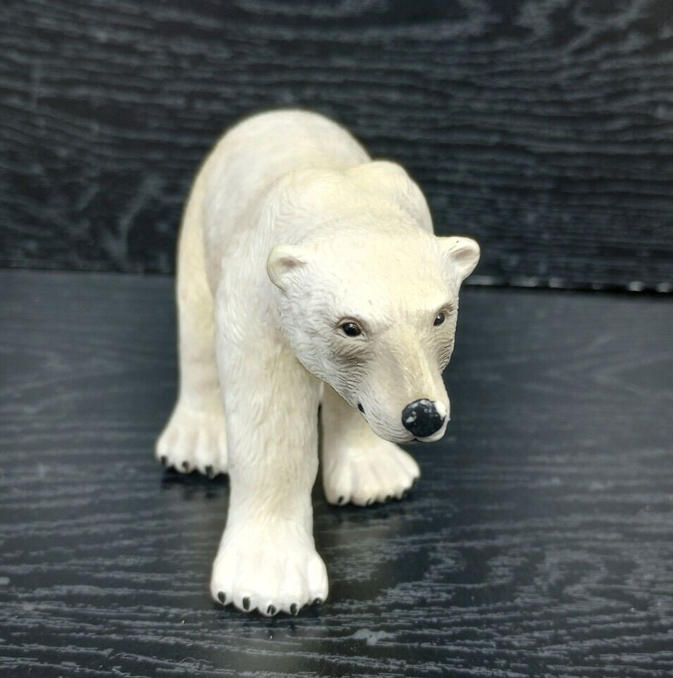 Terra By Battat Standing Grizzly Bear & Polar Bear Wildlife Diorama Figurine Lot