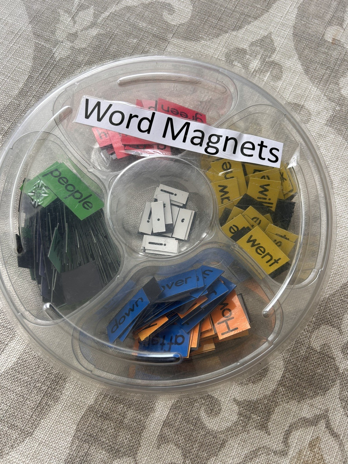 Lot of Magnetic Plastic Alphabet Letters Mixed Colors & Sizes