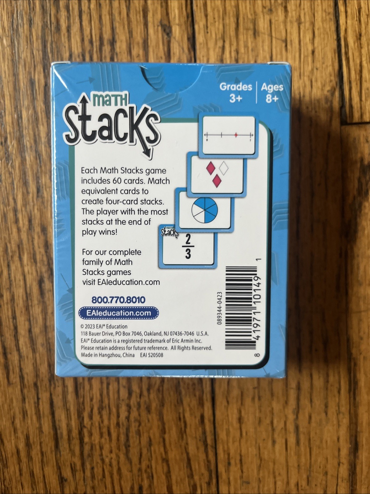 EAI Education Math Stacks Fraction Equivalence Game: Grades 3-5 NEW