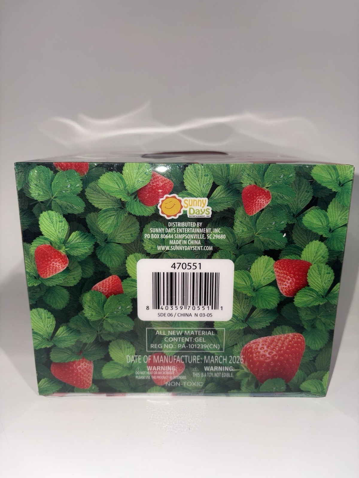 REAL VIRAL TOYMENDOUS Strawberry SunnyDays Squishy Large Stress Relief Toy NEW!