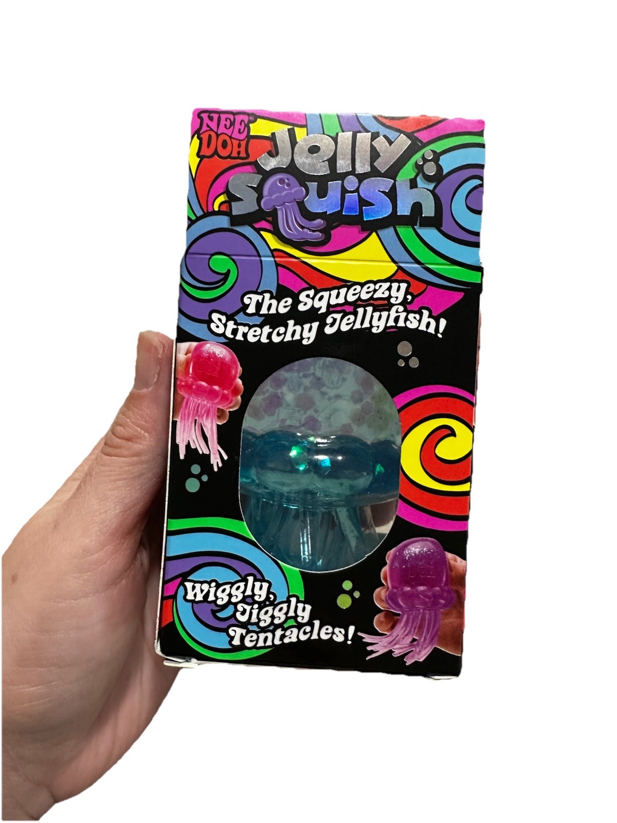Rare Blue Needoh Jelly Fish Squishy Toy Jelly Squish Hard to Find Authentic New
