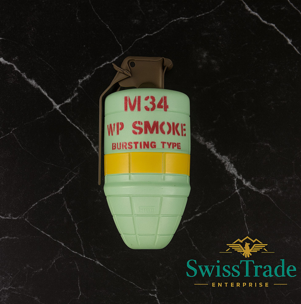 US-INERT-M34 Smoke Grenade 1:1 Replica Prop Toy Stage Military Collectible NEW