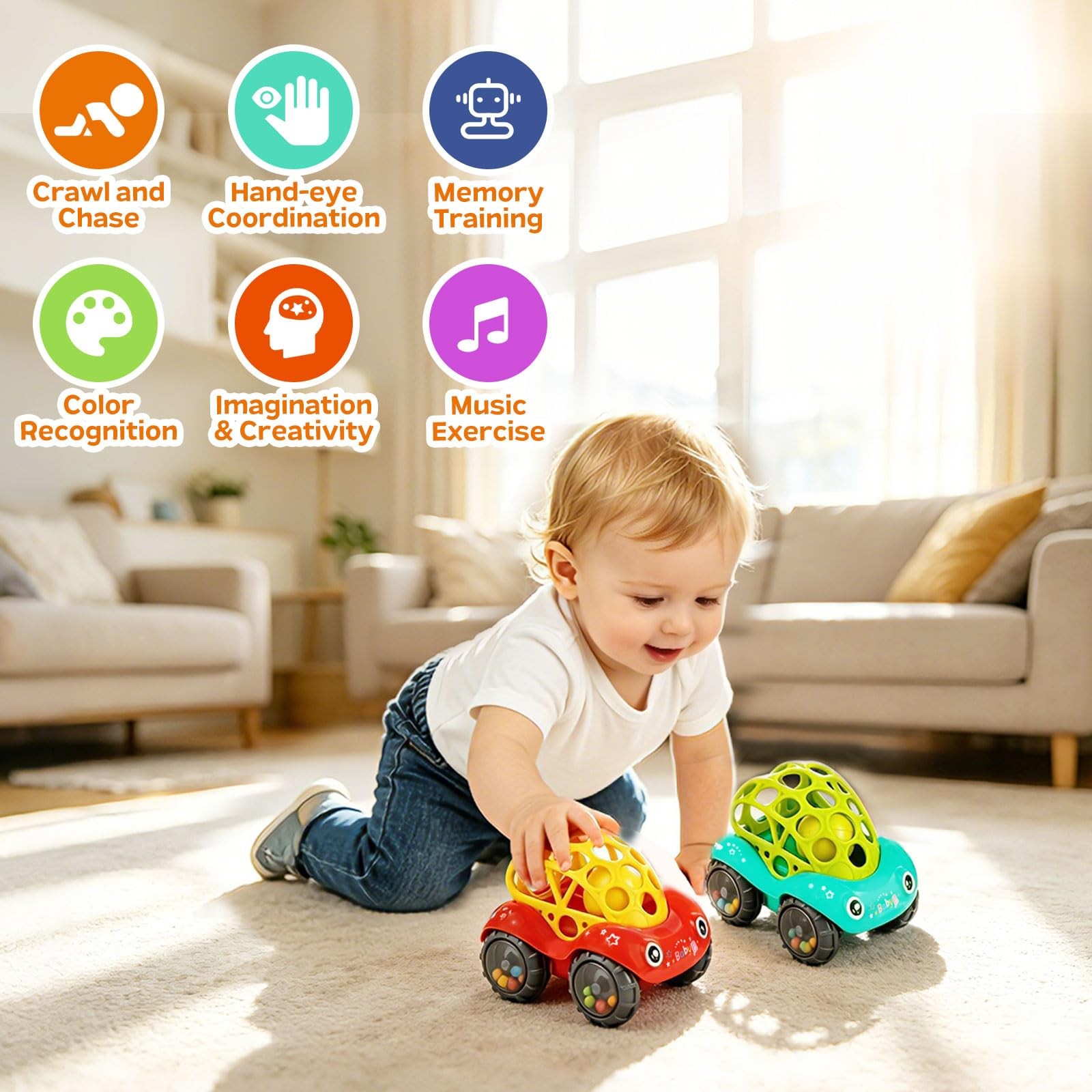 Zhihuan Toy Cars For Toddlers 1-3 – Car Toys For 3-18 Months Car Toys For 1-5