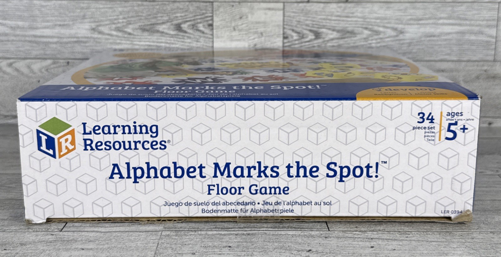 Learning Resources Alphabet Marks The Spot Floor Game Ages 5+ New In Box