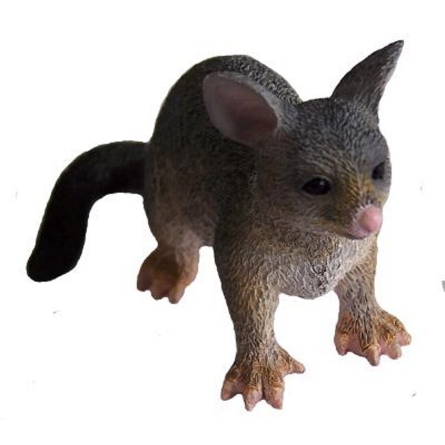 4 Toy Australian animals : Possum, Wombat, Bilby, Tasmanian Devil