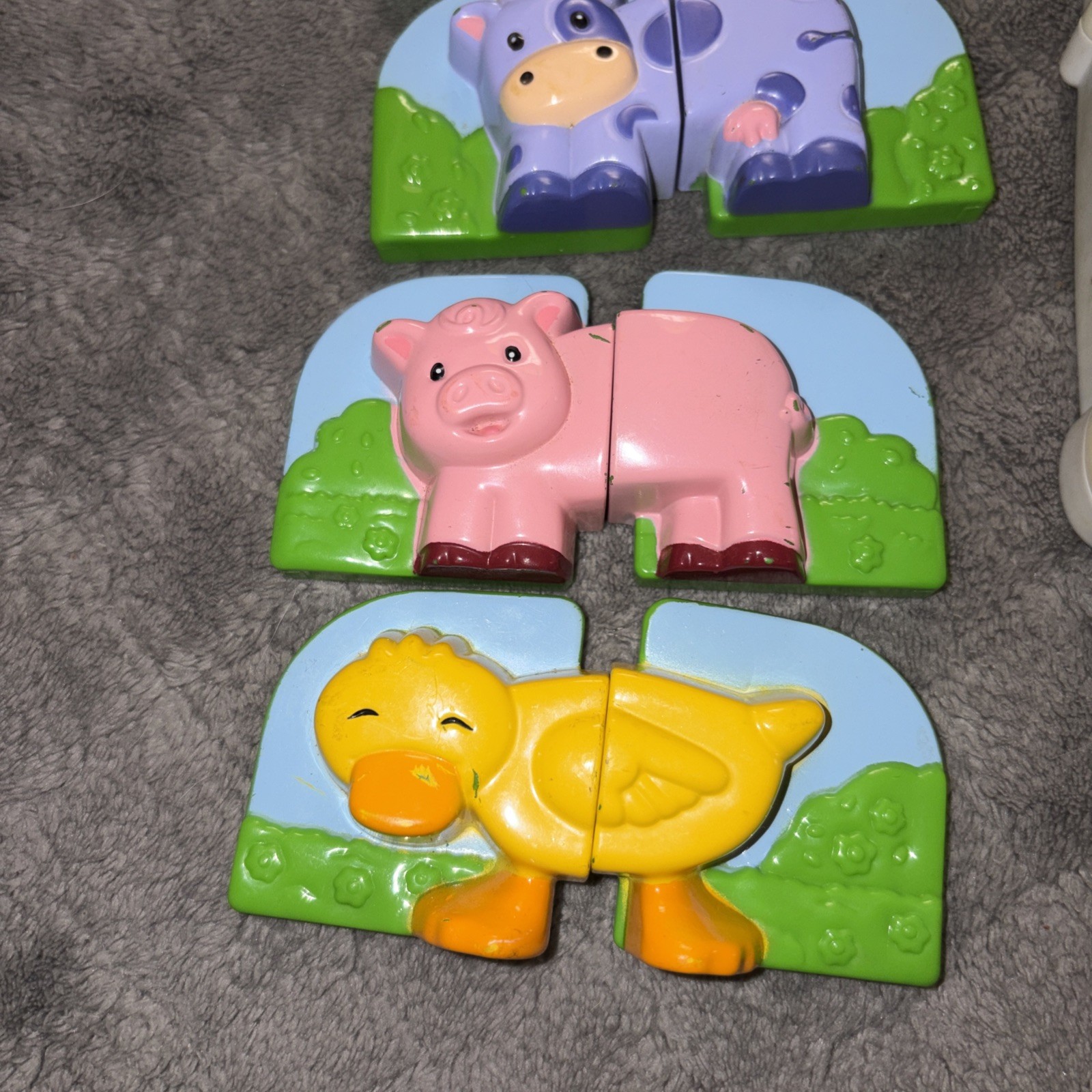 Leap Frog Farm Mash Up Toy Set Animal Puzzle Pieces Tad Fridge Magnet Door Mix