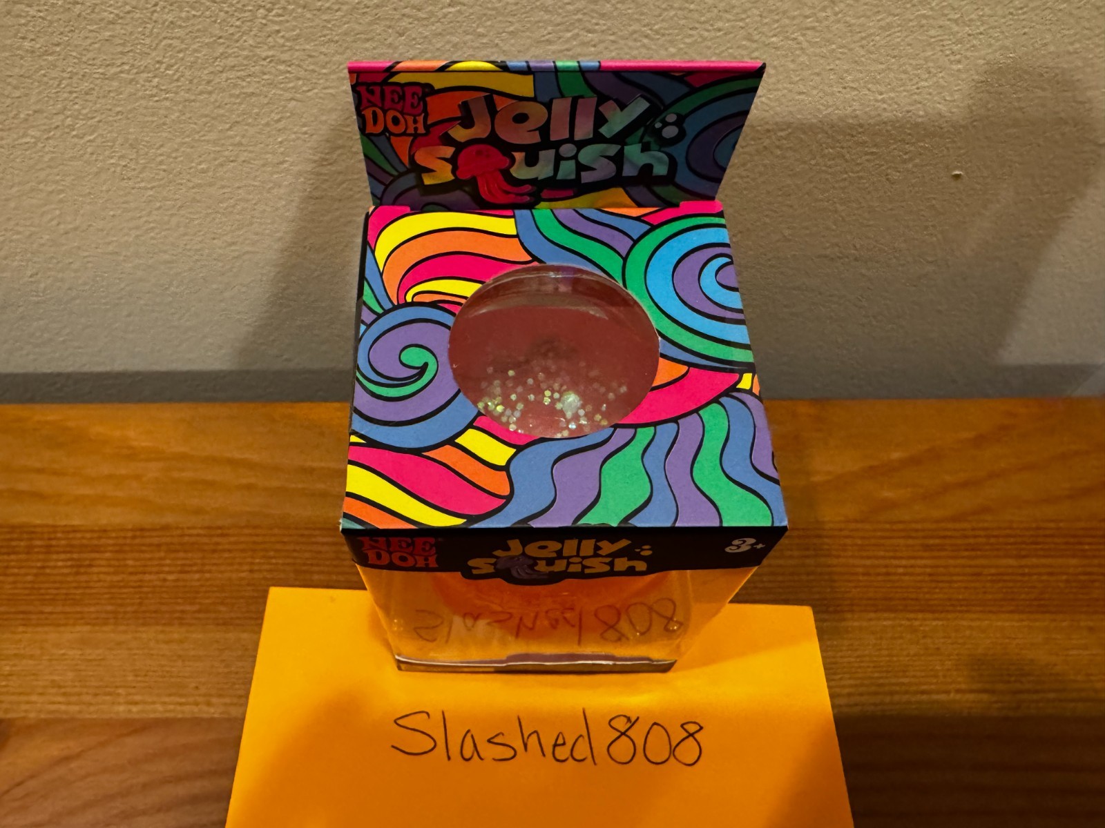 NeeDoh – PINK Jelly Squish Sparkle Jelly Squish (100% AUTHENTIC)