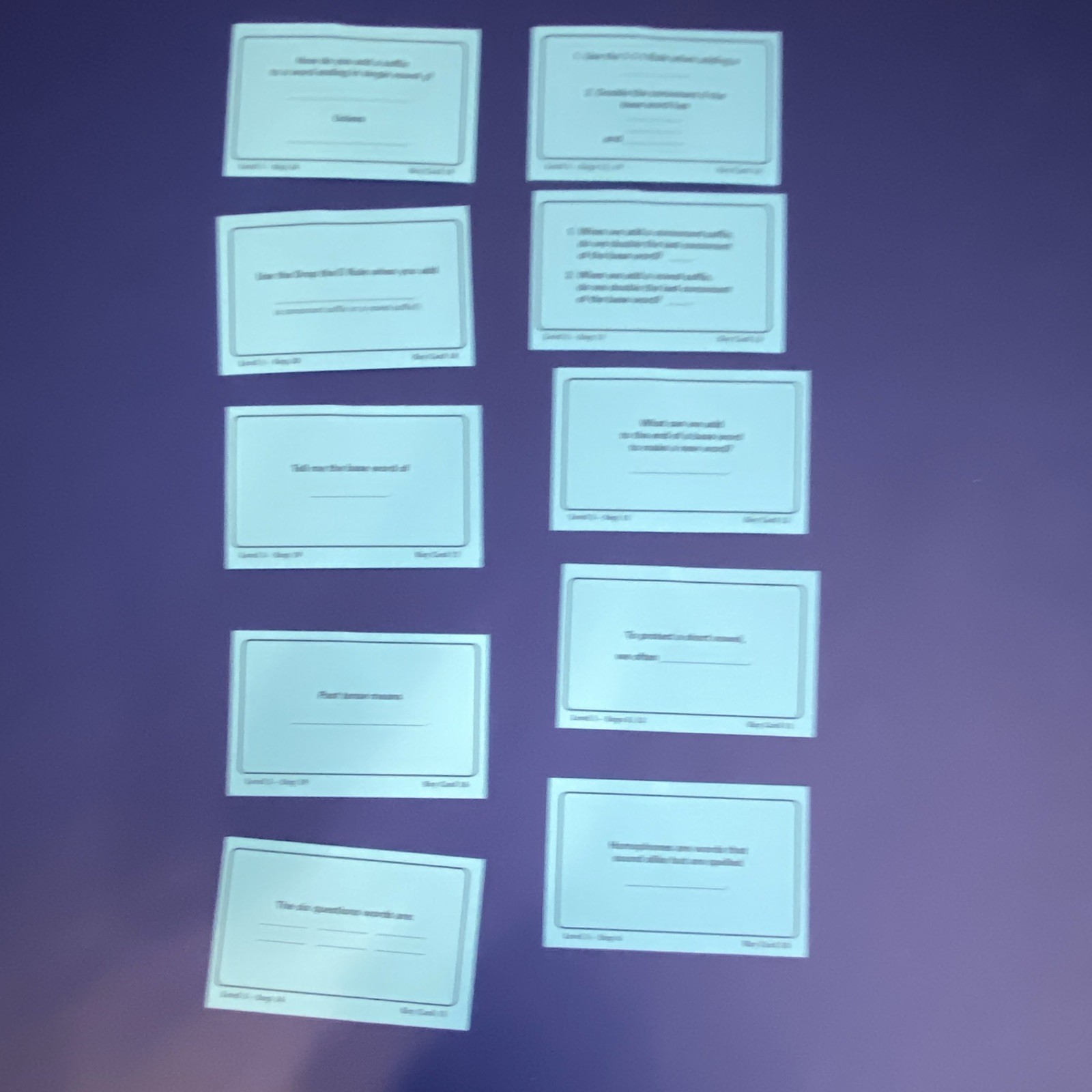 All About Spelling level 3-Word, Phonogram, Key & Sound Cards and level 3 Tiles