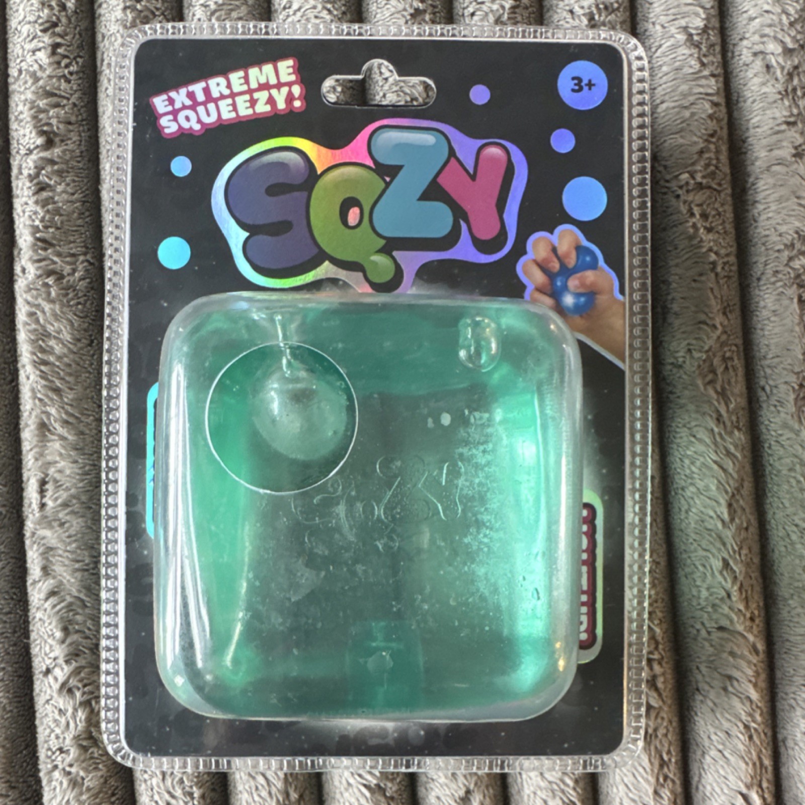 Sqzy Extreme Squeezy Tactile Sensory Toy Green Age Level 3-4 Years 3 and Up