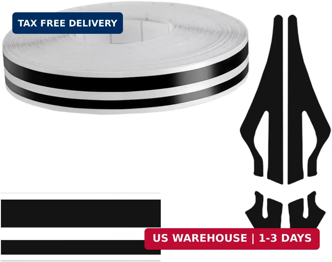 32Ft Car Pinstriping Tape, Vinyl Pin Striping Decals Car Trim Stripe Tape DIY St