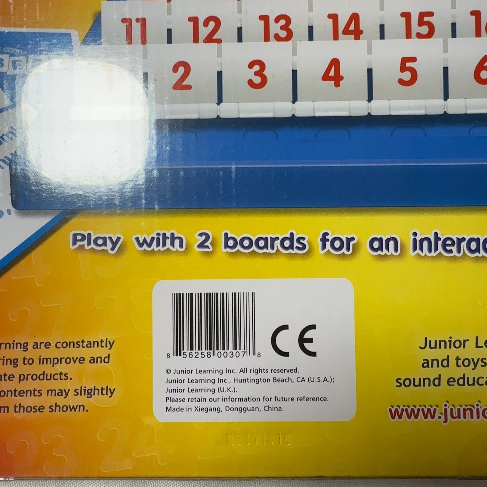 Junior Learning What’s My Number? Educational Board Game JL150 New