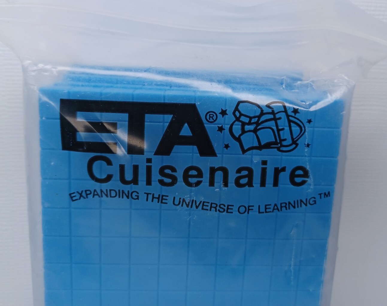 ETA Cuisenaire Base 10 Flats Blue Set Of 10 ETA 5542